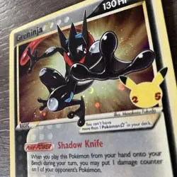 Pokemon Card Greninja Gold Star SWSH144 Sword & Shield Promo Holo Promo MINT - Image 2