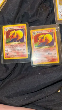 Pokemon TCG Jungle Flareon 3/64 English Holo Pokemon Card Lot of 2 1999 - Image 1