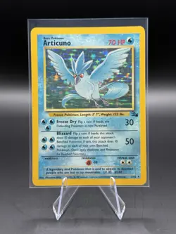 Pokemon Articuno Fossil Holo Rare Unlimited Card 2/62 English - Image 1