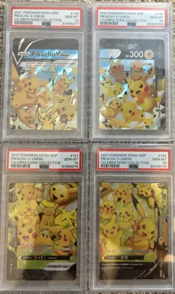 PSA 10 Pikachu V-Union [Set of 4] SWSH: Sword & Shield Promo Cards Holo - Image 1