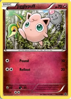 Jigglypuff 65/124 XY - Fates Collide Pokemon Card TCG - Image 1