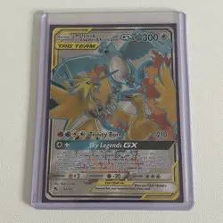 Pokemon TCG Moltres & Zapdos & Articuno Card Full Art GX 66/68 Hidden Fates NM - Image 1