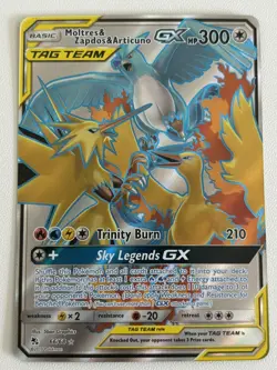 Pokemon TCG Moltres & Zapdos & Articuno Card Full Art GX 66/68 Hidden Fates NM - Image 4