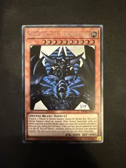 Obelisk the Tormentor TN19-EN007 Prismatic Secret Rare Card NM - Image 1