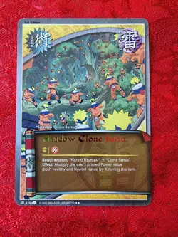 Naruto Collectible Card Game: Shadow Clone Jutsu 436 Foil Text 1st Edition - Image 1