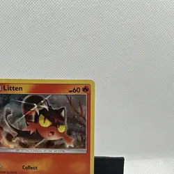 Pokemon TCG Litten Black Star Promo SM02 Holo Card SWIRL NM - Image 3