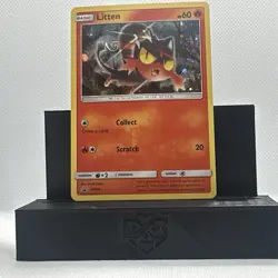 Pokemon TCG Litten Black Star Promo SM02 Holo Card SWIRL NM - Image 5