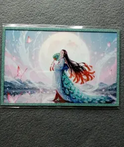 4cards + 3 Nezuko Demon slayer A6 board WAIFU ANIME CARD - Image 1