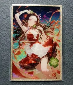 4cards + 3 Nezuko Demon slayer A6 board WAIFU ANIME CARD - Image 4
