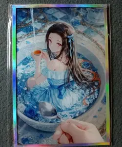 4cards + 3 Nezuko Demon slayer A6 board WAIFU ANIME CARD - Image 5