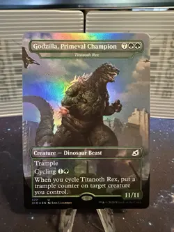 MTG Godzilla, Primeval Champion (foil) - Ikoria - Image 1