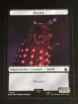 MTG Universes Beyond: Doctor Who Dalek/Mark of the Rani Double-Sided Token 12/15 - Image 1