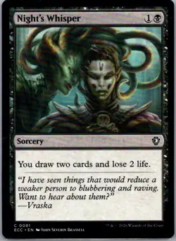 Night's Whisper Commander: Lorwyn Eclipsed Regular - Image 1