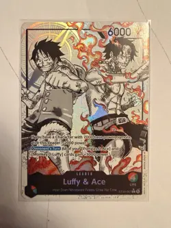 ST30-001 Luffy &Ace Leader Alt Art One Piece Card Game ENGLISH - Image 1