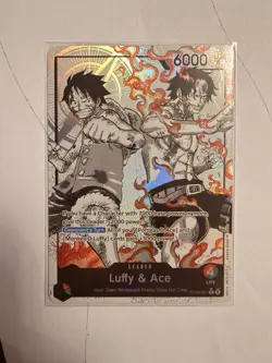 ST30-001 Luffy &Ace Leader Alt Art One Piece Card Game ENGLISH - Image 4