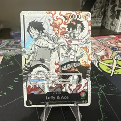 One Peice TCG St30 ST30-001 Luffy ace Alt Art Leader One Piece Card English - Image 1