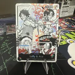 One Peice TCG St30 ST30-001 Luffy ace Alt Art Leader One Piece Card English - Image 1