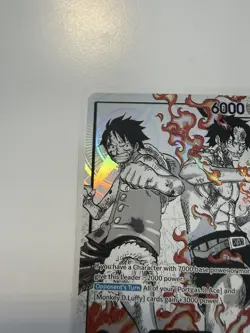 Luffy & Ace ST30-001 Alt Art Leader One Piece Trading Card Game Mint/NM - Image 4