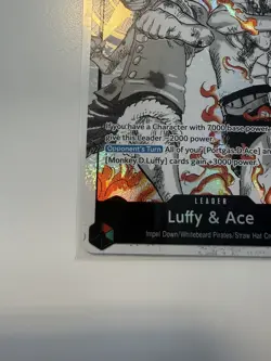 Luffy & Ace ST30-001 Alt Art Leader One Piece Trading Card Game Mint/NM - Image 5