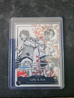 ST30-001 Luffy & Ace Leader Alt Art (Parallel) One Piece TCG - Image 1
