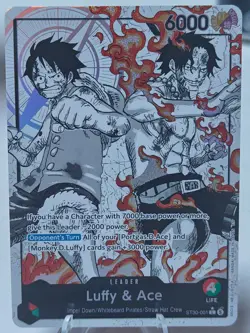 [AUS] One Piece TCG English Luffy & Ace Alt Art ST30-001 Alt Art Leader - Image 1