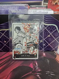 Luffy & Ace ST30-001 Alt Art Leader One Piece Trading Card Game - Image 1