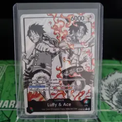 ST30-001 Luffy & Ace Leader Alt Art (Parallel) One Piece TCG READ DESCRIPTION - Image 1