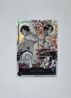 Luffy & Ace ST30-001 Alt Art Leader One Piece Trading Card Game - Image 1