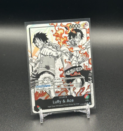 ST30-001 Luffy & Ace Leader Alt Art (Parallel) One Piece TCG - Image 1