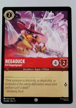 Disney Lorcana TCG - Winterspell: Negaduck (115/204) - Common - Near Mint - Image 1