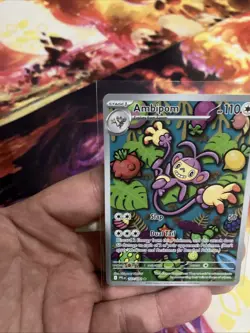 Ambipom 107/094 Illustration Rare Phantasmal Flames Pokemon Near Mint NM - Image 3