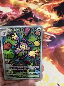 Ambipom 107/094 Illustration Rare Phantasmal Flames Pokemon Near Mint NM - Image 4
