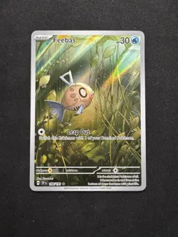 Feebas Surging Sparks 198/191 Full Art Illustration Rare Holo Pokemon TCG Card - Image 1