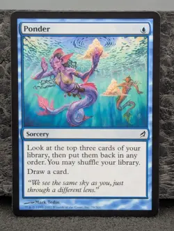 LP - Ponder - Lorwyn - Magic The Gathering Lightly Played English Card MTG - Image 1
