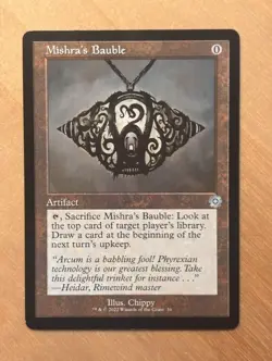 Magic the Gathering MTG Mishra's Bauble The Brother's War Retro Frame NM - Image 1