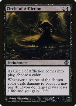 Circle of Affliction 1x MtG Planar Chaos SP/NM - Image 1