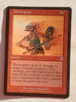 Magic MTG - Disintegrate - Timeshifted Time Spiral - LP - Image 1