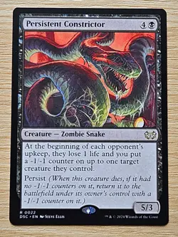 x1 Persistent Constrictor [Mint/NM] ~ Commander: Duskmourn: House of Horror - Image 1