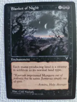 Blanket of Night Visions Regular NM Near Mint MTG - Image 1