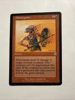 MTG Magic the Gathering Disintegrate (58) Time Spiral - Timeshifted LP - Image 1