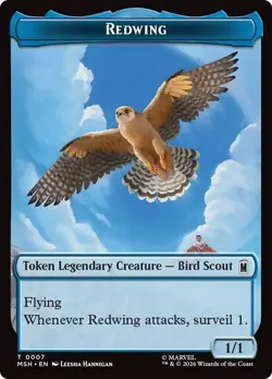 1x Zabu/Redwing Token, MTG, Super Heroes Tokens, 1 pack, Magic - Image 2