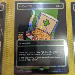MTG TMNT Ninja Pizza Surge Foil Pixel 8-Bit Mint NM - Image 1