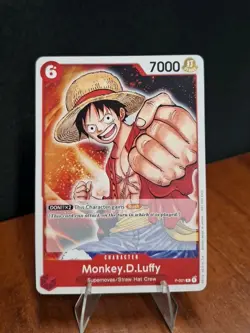 One Piece Monkey D. Luffy Promo P-001 post - errata revision Straw Hat Crew - Image 1