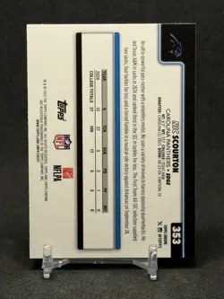 2025 Topps Chrome Nic Scourton Topps Logo Refractor #353 Carolina Panthers RC - Image 2