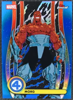 2026 Topps Finest Fantastic Four MORG Blue Refractor /150 #032 Common - Image 1