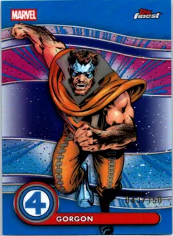 2026 Topps Finest Fantastic Four Gorgon Blue Refractor /150 #BL-037 Uncommon FGO - Image 1
