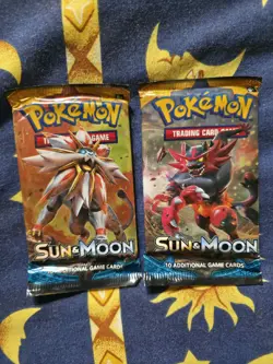Pokemon TCG Sun and Moon Base Set 2x Booster Pack - Sealed - Image 1