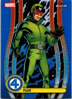 2026 Topps Finest Fantastic Four FLUX Blue Refractor /150 #19 Common - Image 1