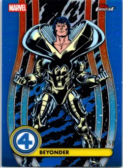 2026 Topps Finest Fantastic Four BEYONDER Blue Refractor /150 #011 Common - Image 1