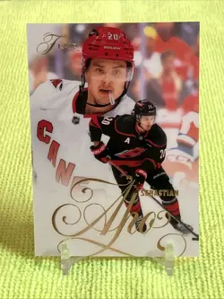 Sebastian Aho 2025-26 Flair Hockey #18 BASE - Carolina Hurricanes - Image 1
